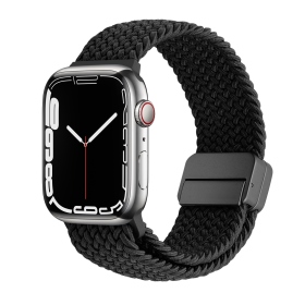 Cowhorn牛角 黑-磁吸編織錶帶-Apple Watch 38/40/41/ S10 42mm
