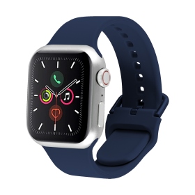 Cowhorn牛角 深藍-矽膠卡釦錶帶-Apple Watch 38/40/41/ S10 42mm