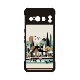 Google pixel7Pro-森林小屋插畫