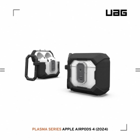 黑 UAG AirPods 4 磁吸耐衝擊經典保護殼