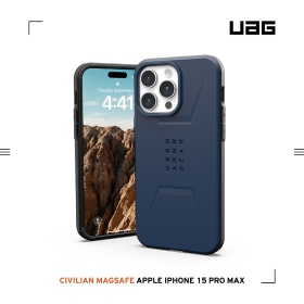 藍-UAG (磁吸)簡約款-i15Pro Max 6.7吋