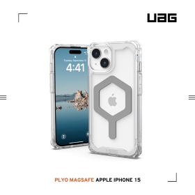 極透明(灰圈)-UAG (磁吸)耐衝擊殼 iPhone 15 6.1吋