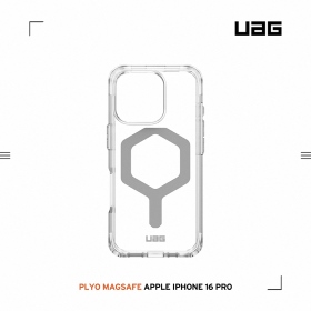 極透明(灰圈)-UAG 磁吸全透保護殼 iPhone16Pro 6.3吋