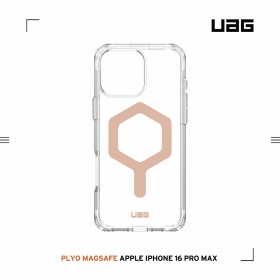 極透明(玫瑰金圈)-UAG 磁吸全透保護殼 iPhone16ProMax 6.9吋