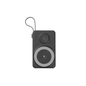 午夜黑 Choetech B695多功能自帶線MagSafe磁吸行動電源(10000mAh)