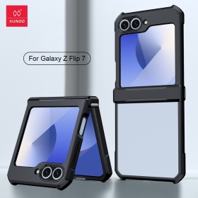 黑 Xunnd 甲殼蟲Samsung Z Flip7(SM-F7660)保護殼