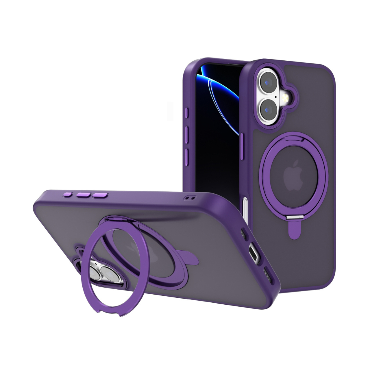 紫-CW-雅盾支架磁吸殼 IP 17