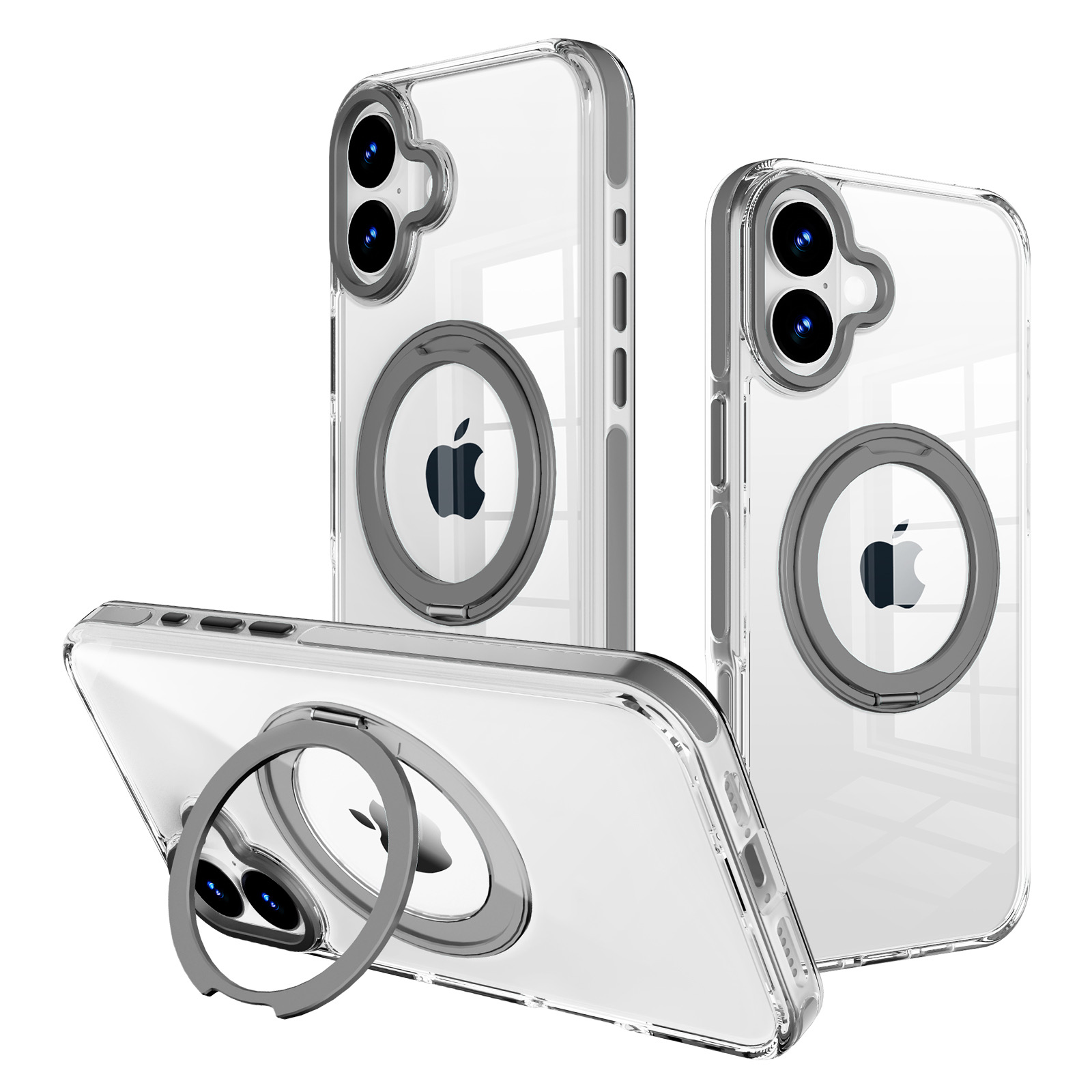 灰 CW非凡360磁吸立架殼 iPhone 17