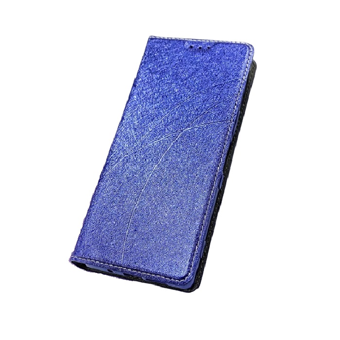 藍 iPhone 11 冰晶隱扣側掀皮套