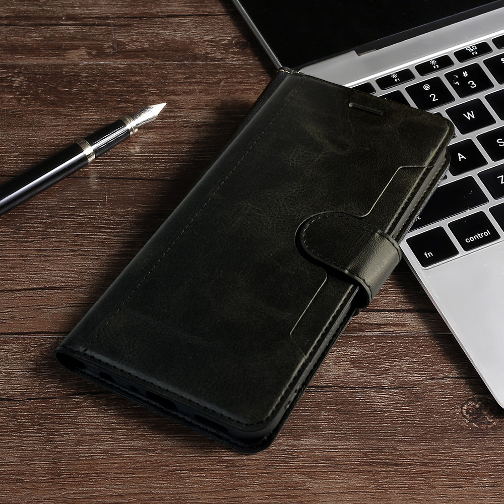 黑 VIVO V60 LITE  皮卡側掀皮套--飛