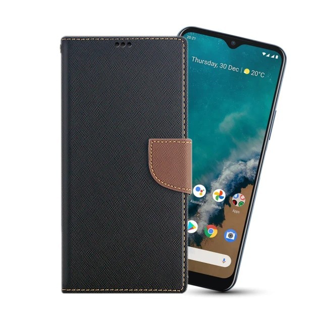 黑- 小米 10 Lite   陽光雙色側掀皮套