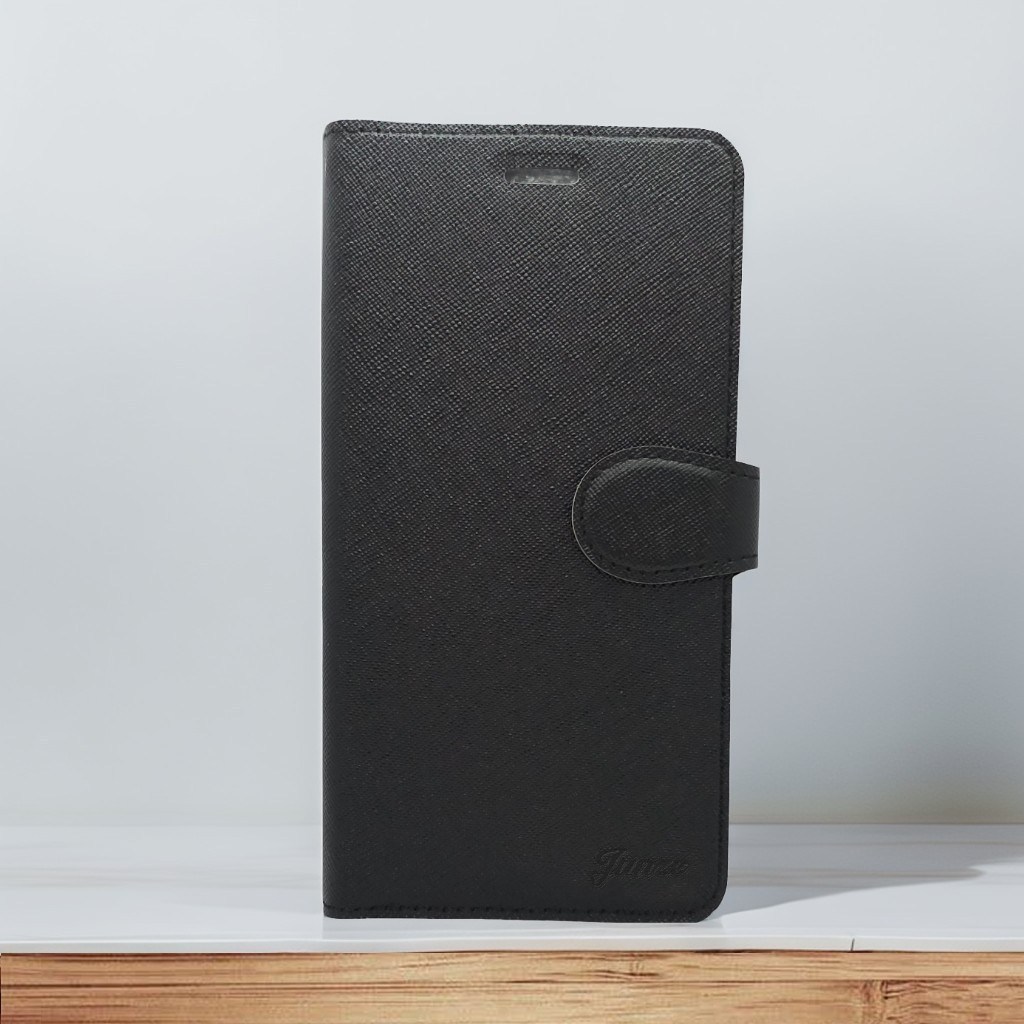 黑 小米15T十字紋側掀套(峻)