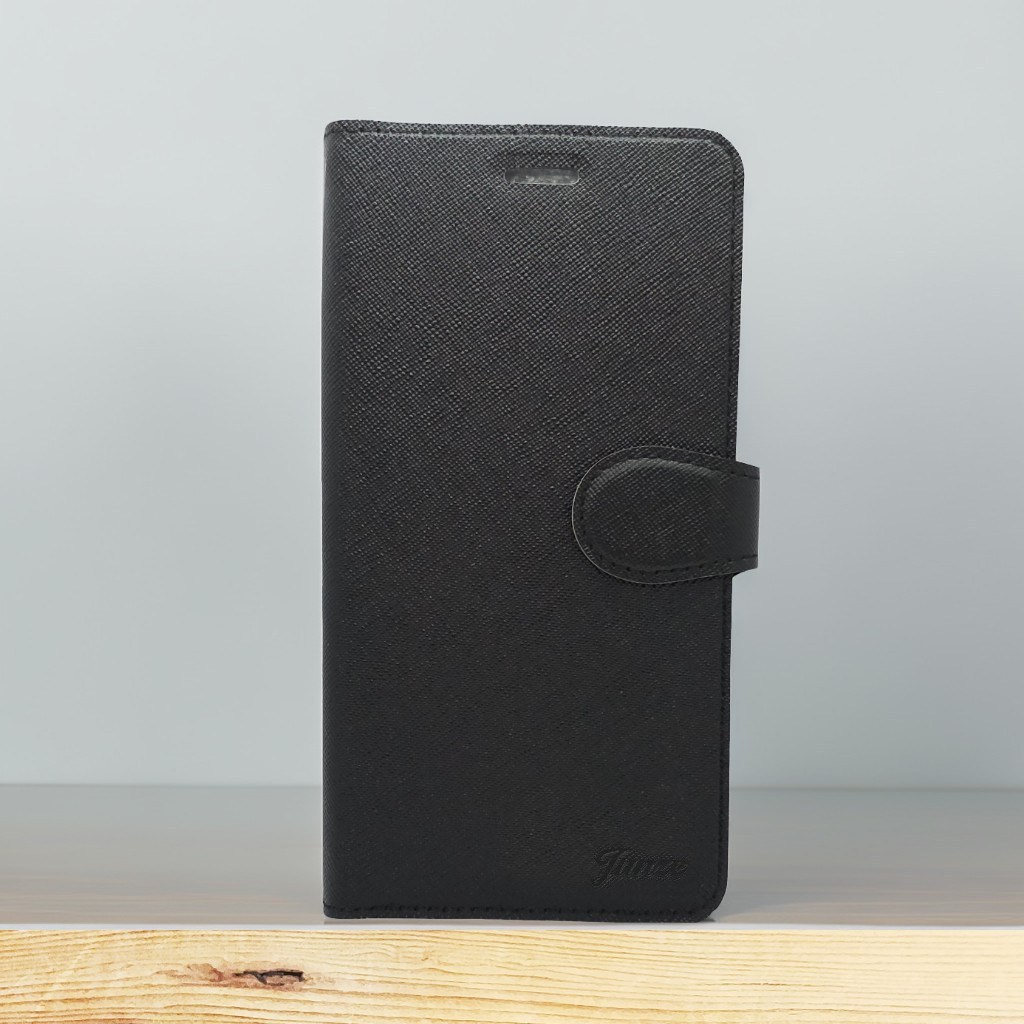 黑 OPPO RENO15 F十字紋側掀套(峻)