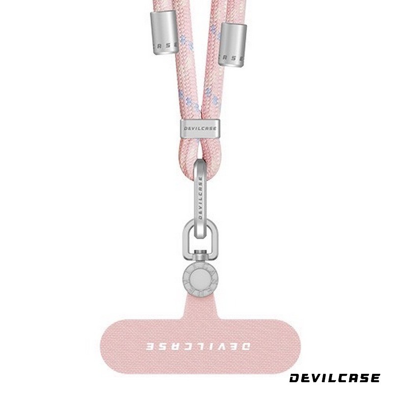 薄櫻粉--惡魔殼-單鉤-可調式長掛繩