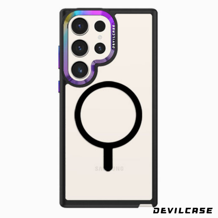 彩鈦-惡魔殼磁吸標準版(黑框)SAM S23Ultra