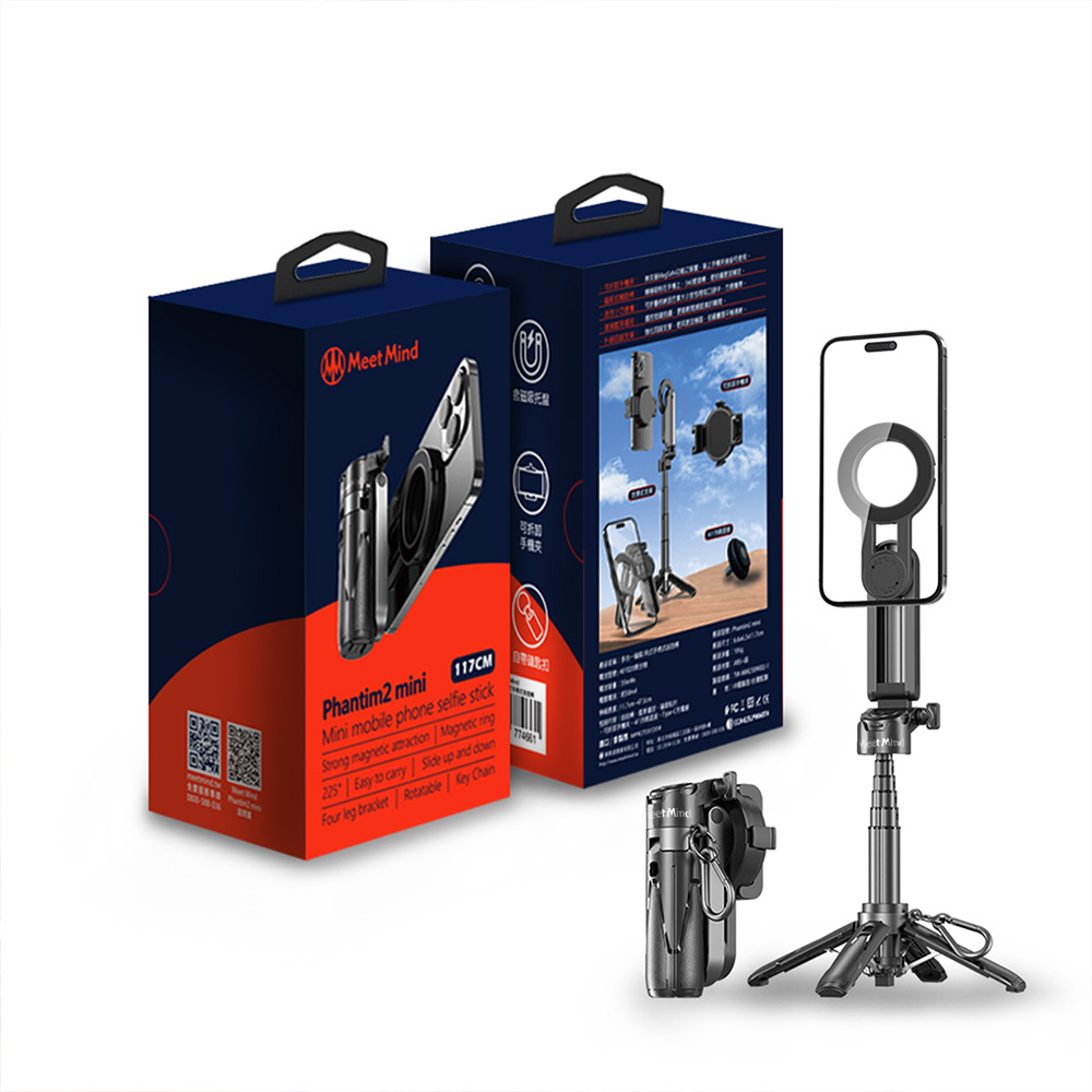 MeetMIind Phantim2 Mini 多合一磁吸/夾式 手柄式自拍棒