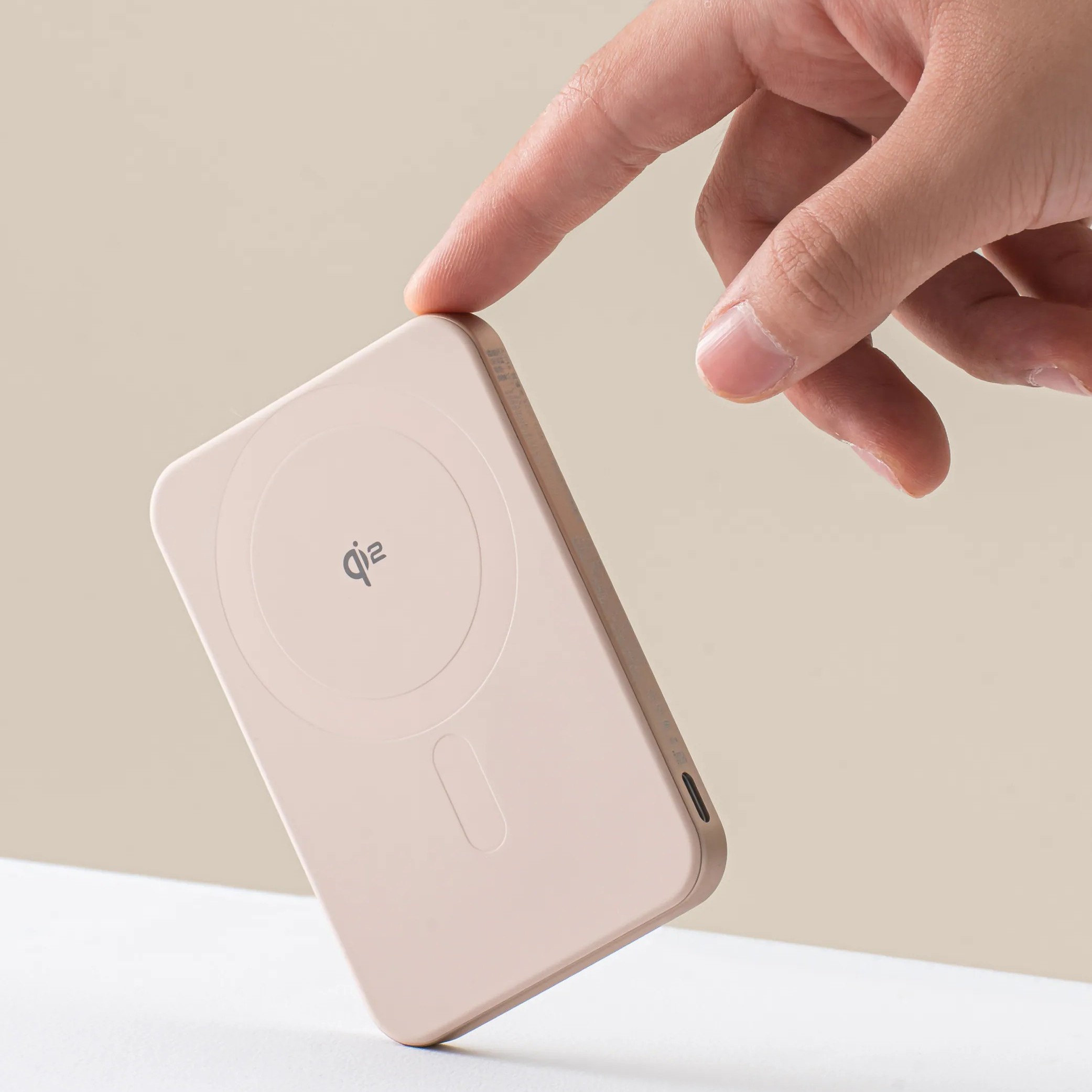 沙金-Allite 5000mAh Qi2 超薄磁吸支架行動電源