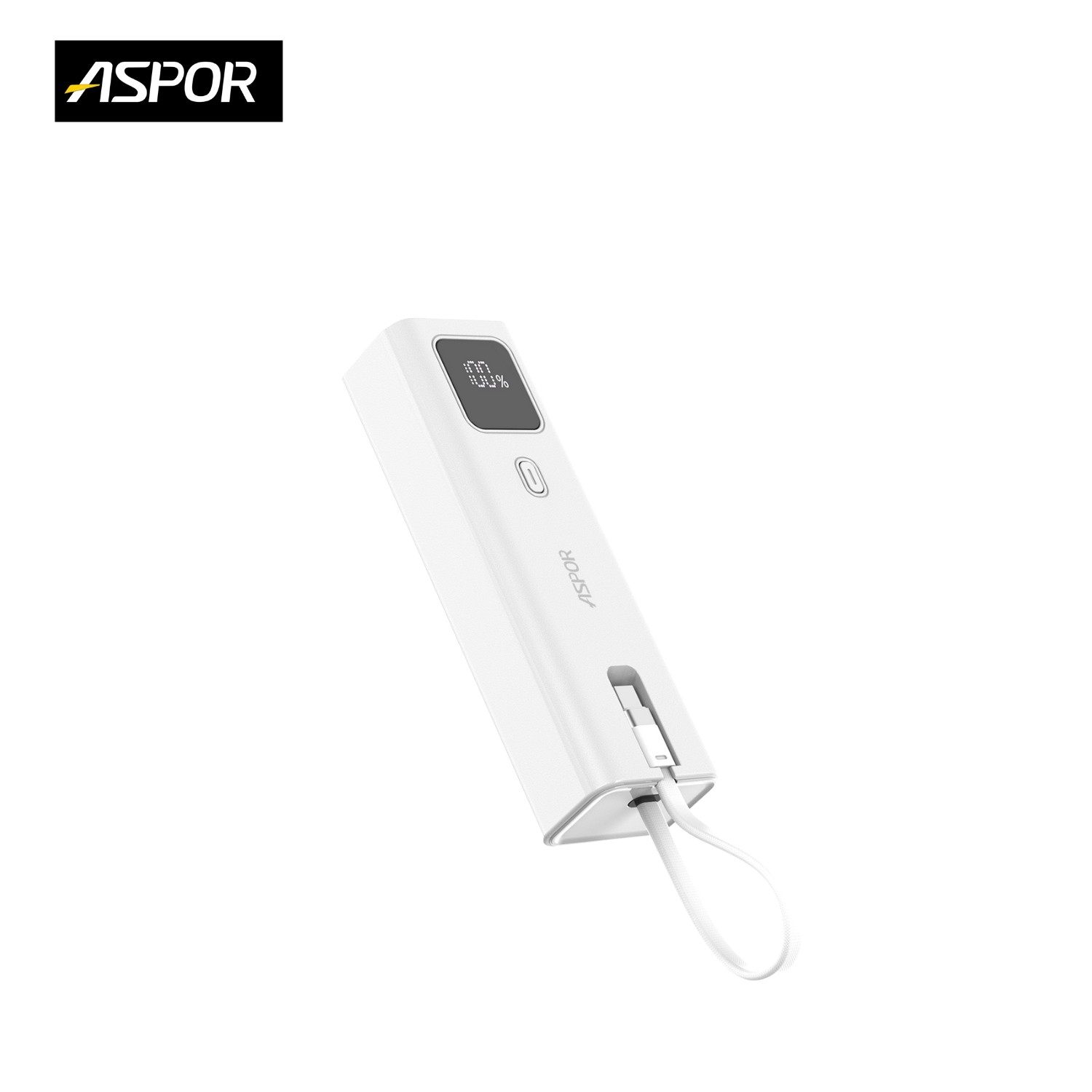 白-ASPRO-100W隨行快充行動電源-寶