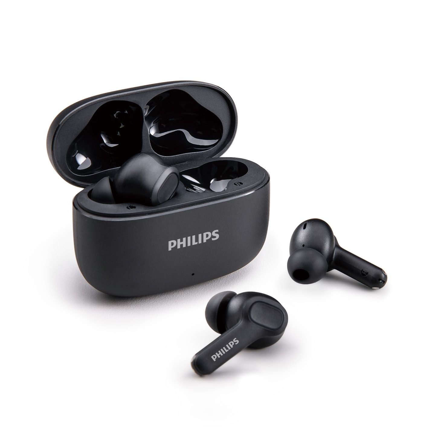 黑 飛利浦PHILIPS 強力低音入耳式無線藍牙耳機
