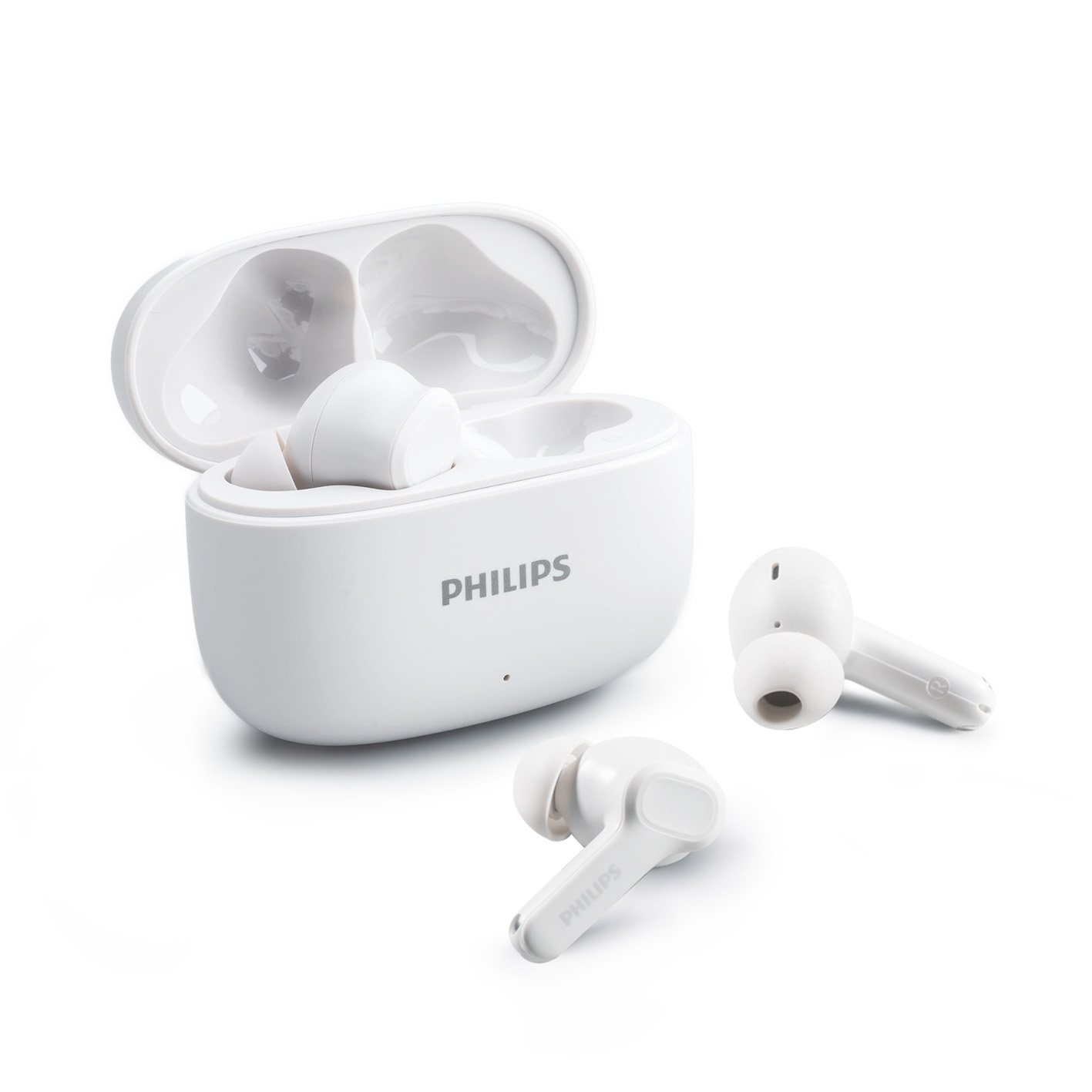 白 飛利浦PHILIPS 強力低音入耳式無線藍牙耳機