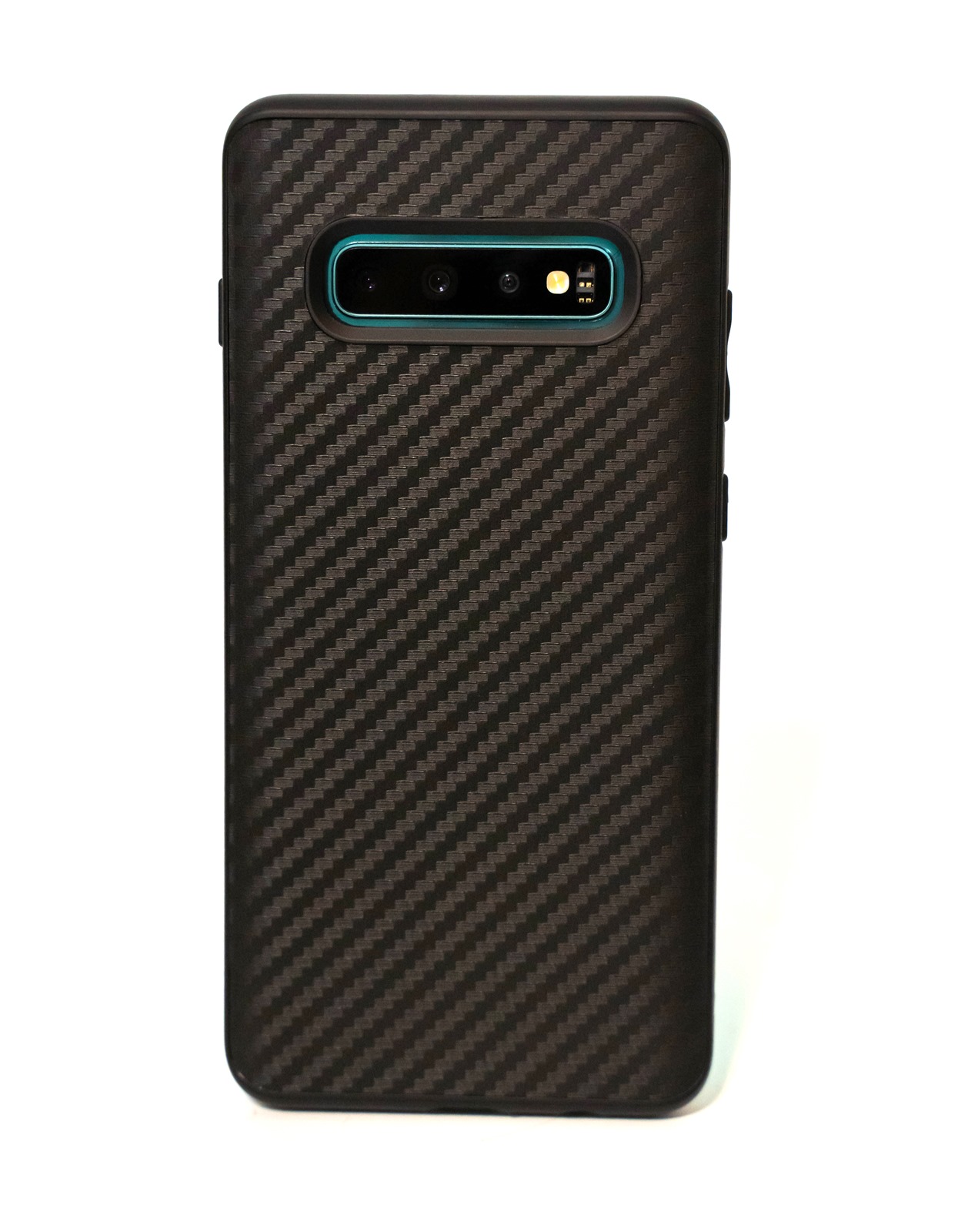 黑 Samsung S10+ 犀牛盾-碳纖維背蓋