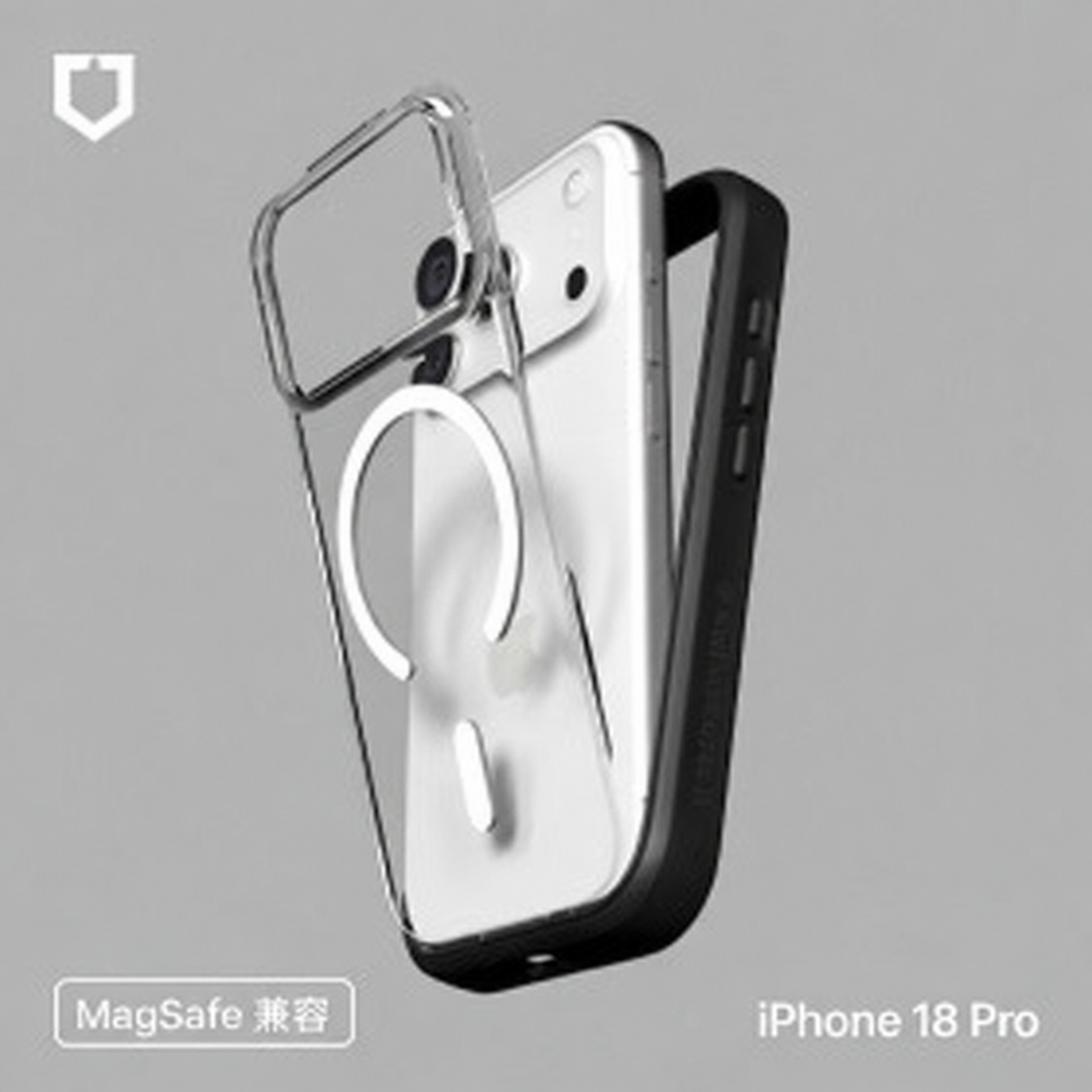 黑-犀牛盾-磁吸-Mod NX背蓋-Apple iP18 Pro