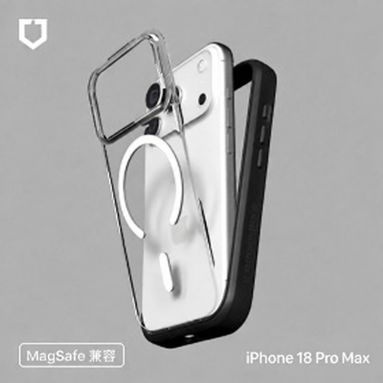 黑-犀牛盾-磁吸-Mod NX背蓋-Apple iP18 Pro Max