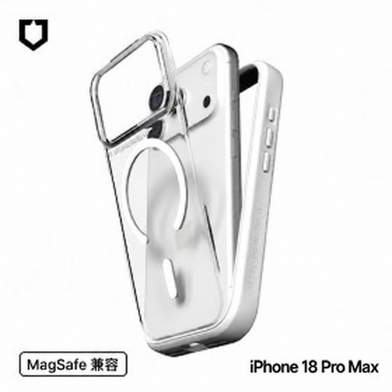 白-犀牛盾-磁吸-Mod NX背蓋-Apple iP18 Pro Max