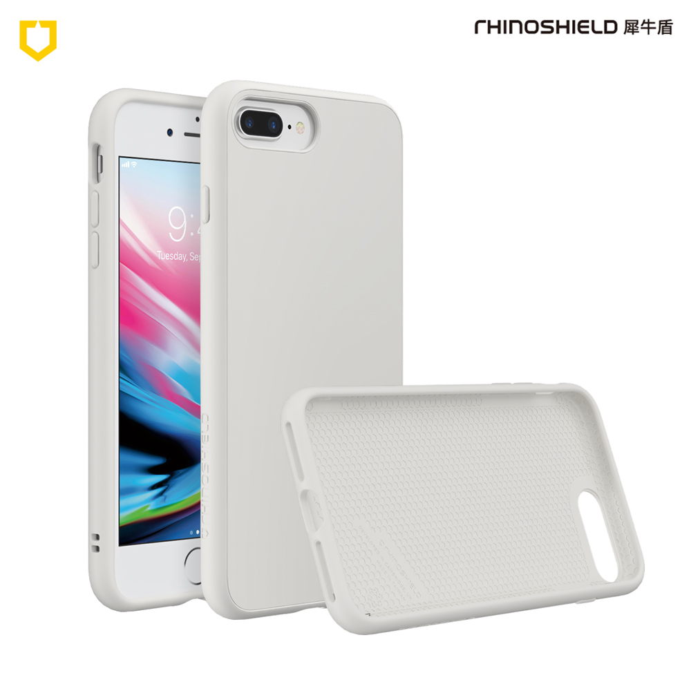 白  iPhone AP7+  經典款-背蓋犀牛盾