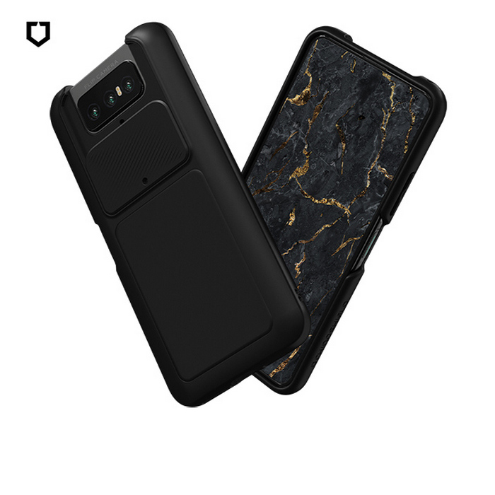 黑 ASUS  ZenFone7&7Pro  經典款-背蓋犀牛盾