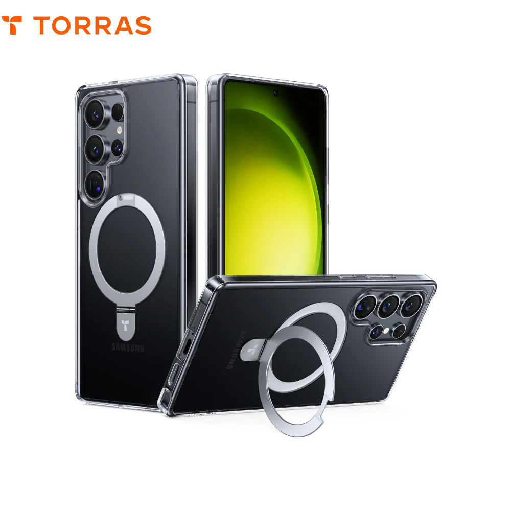 透明 SAM S25 ULTRA 圖拉斯 Ostand 支架殼