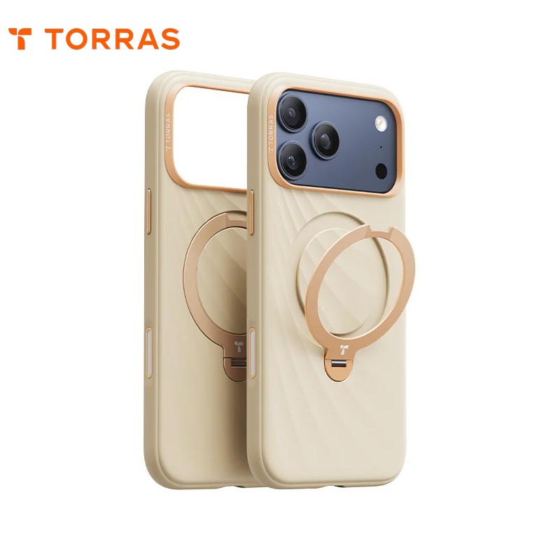 杏色-17 PROMAX 圖拉斯  Softune 磁吸四象限支架矽膠殼