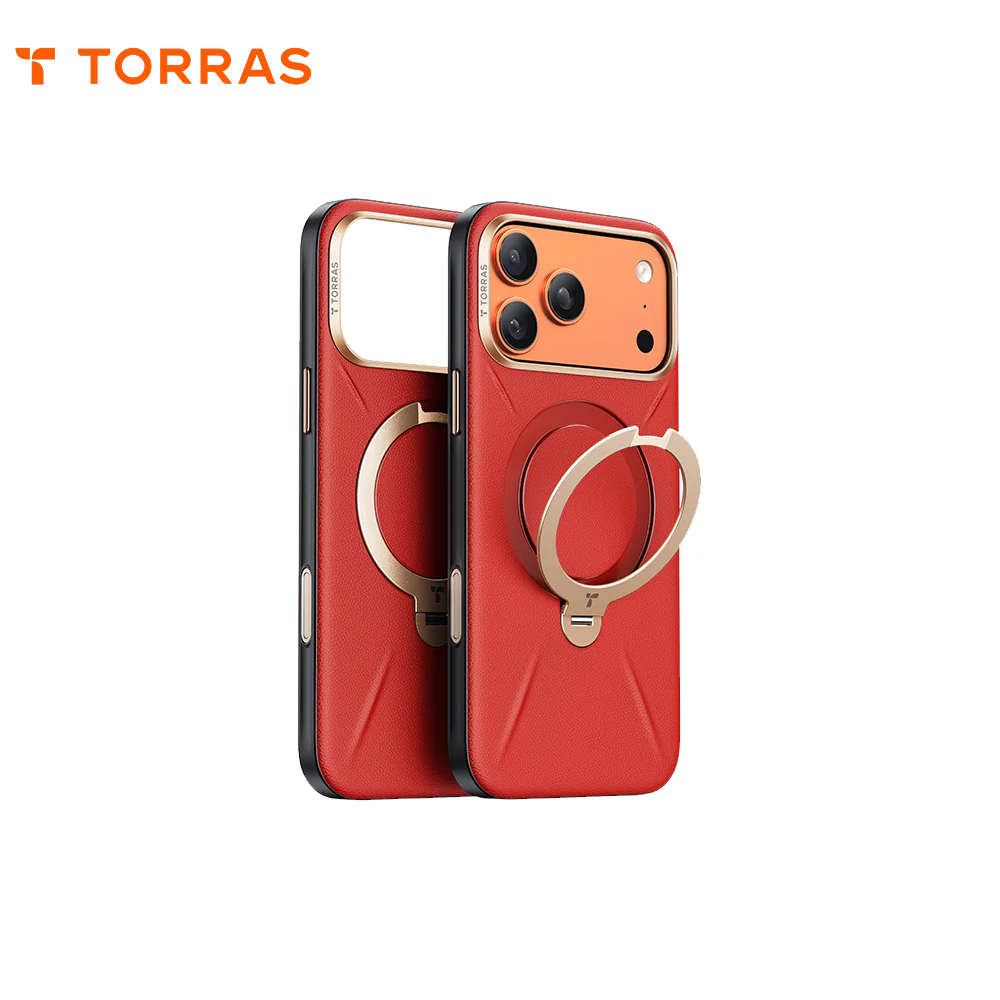 紅-17 PRO圖拉斯  Vegskin 磁吸四象限支架皮革殼