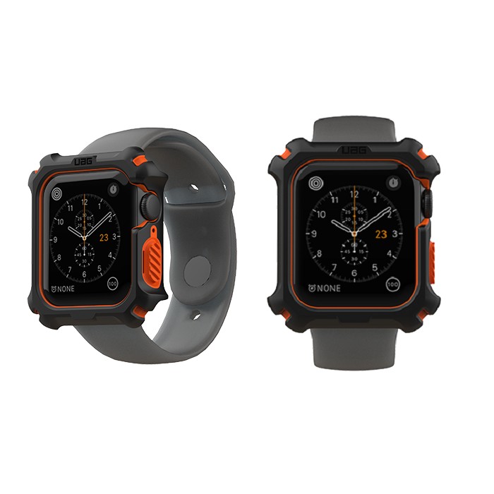 橘UAG Apple Watch44mm耐衝擊保護殼