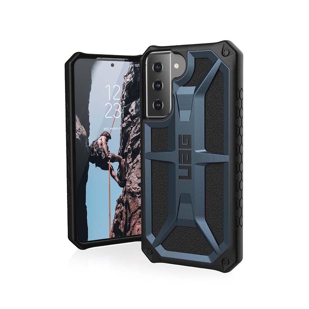 藍-UAG Samsung S21+ 頂級版耐衝擊保護殼
