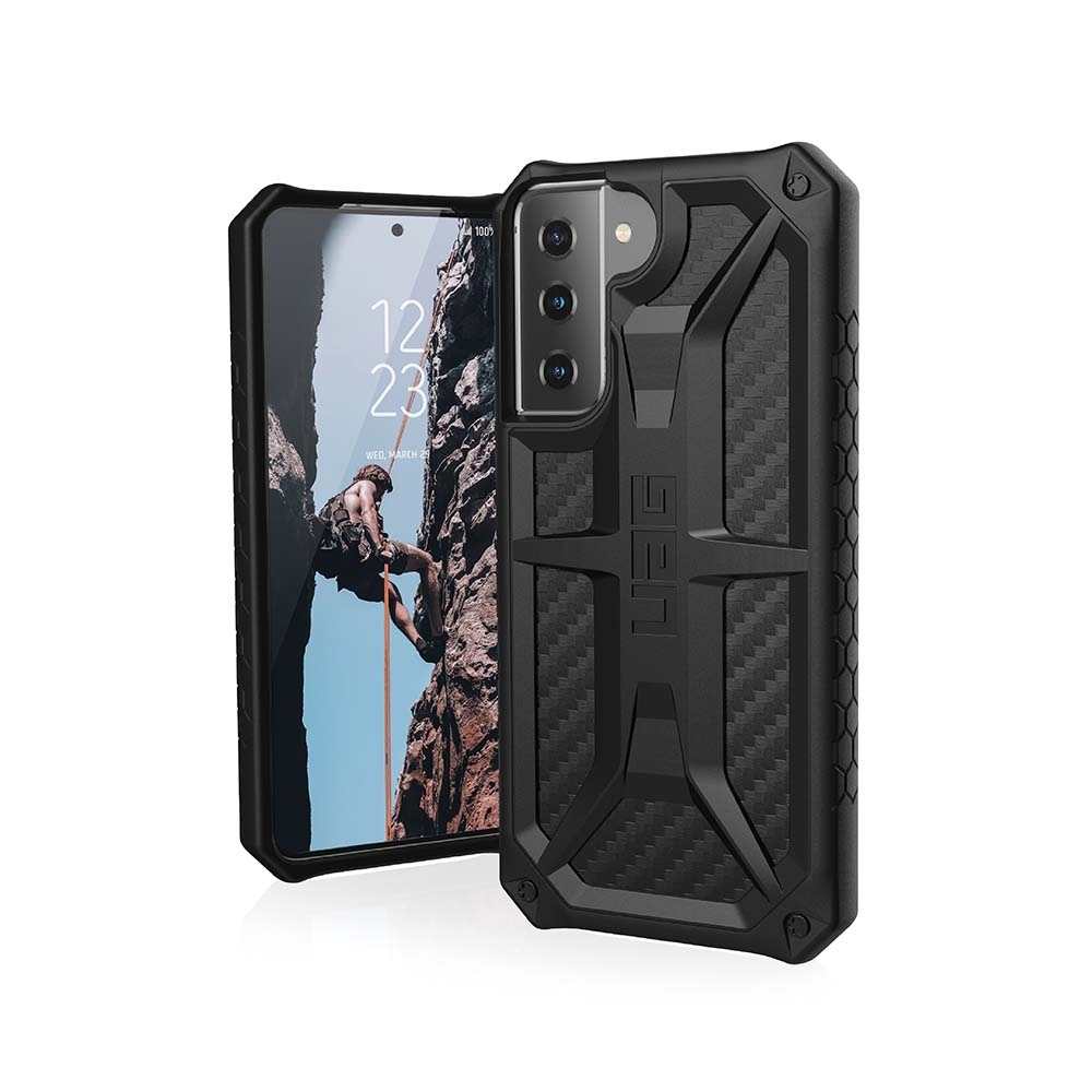 碳黑-UAG Samsung S21+ 頂級版耐衝擊保護殼