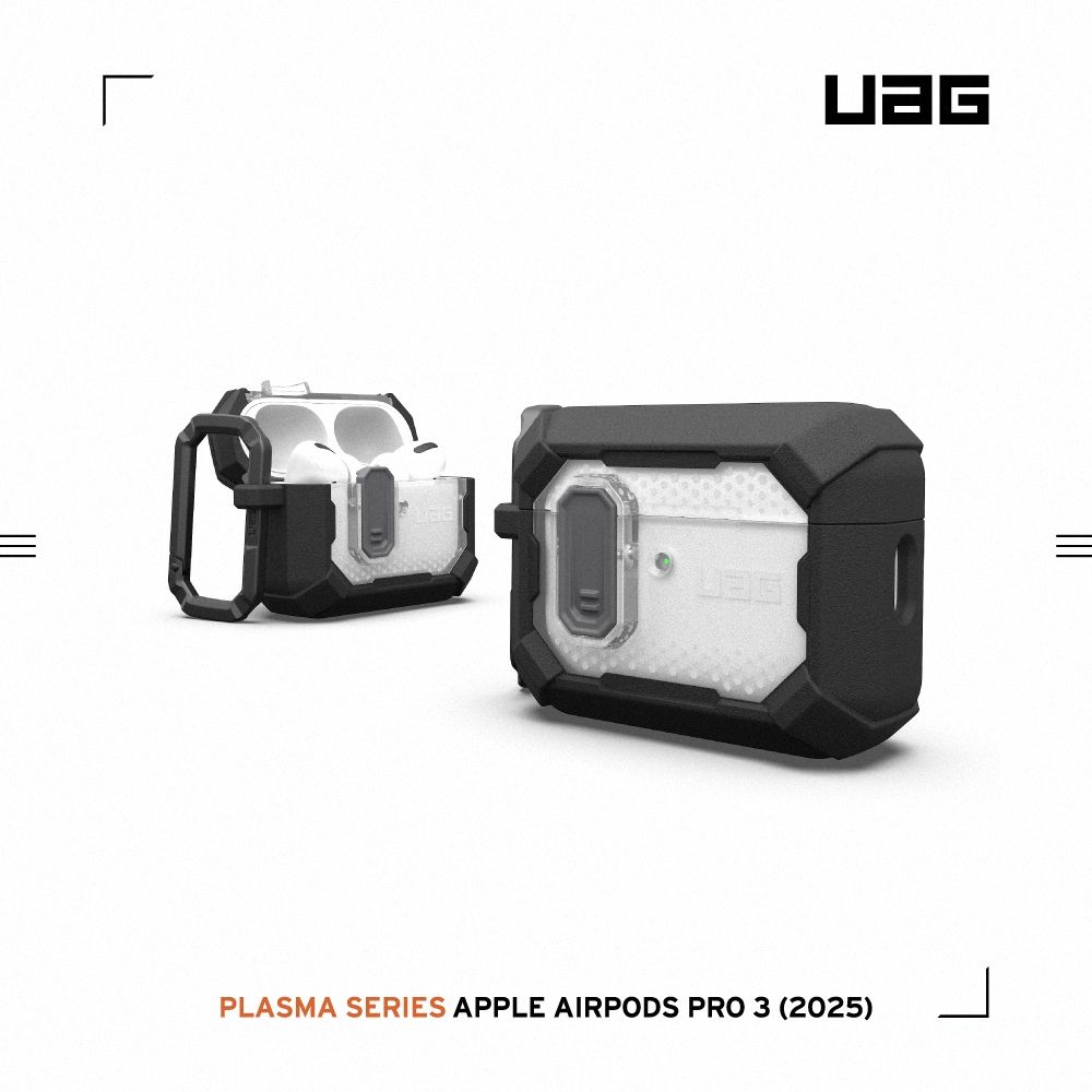 黑-UAG AirPods Pro3 磁吸耐衝擊經典保護殼