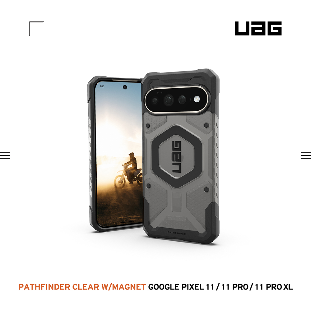 透黑(黑圈)-UAG 磁吸經典款-Googie  Pixel 1/11pro