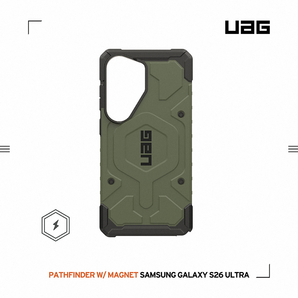 綠-UAG-磁吸耐衝擊經典保護殼-Sam S26 Ultra