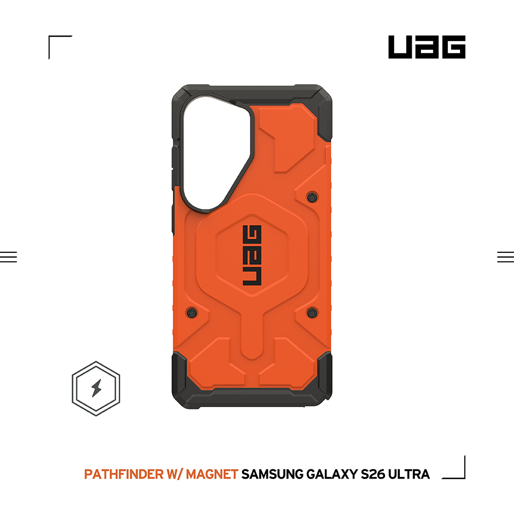 橘-UAG-磁吸耐衝擊經典保護殼-Sam S26 Ultra