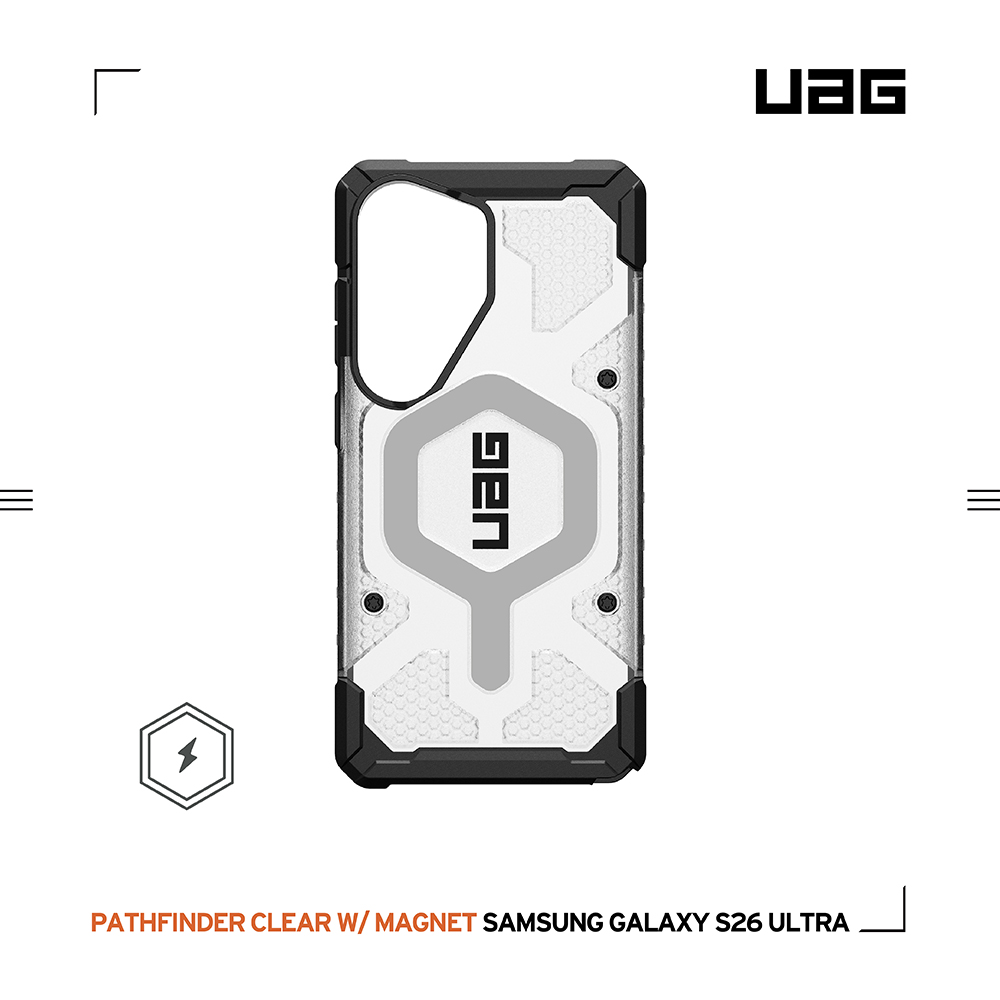 透明(灰圈)-UAG-磁吸耐衝擊經典保護殼-Sam S26 Ultra