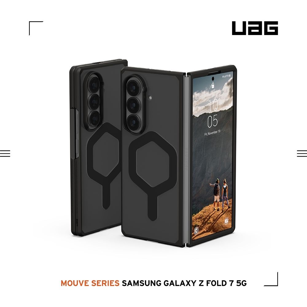 透黑-UAG-磁吸耐衝擊保護殼-三星 Z Fold 8 Ultra
