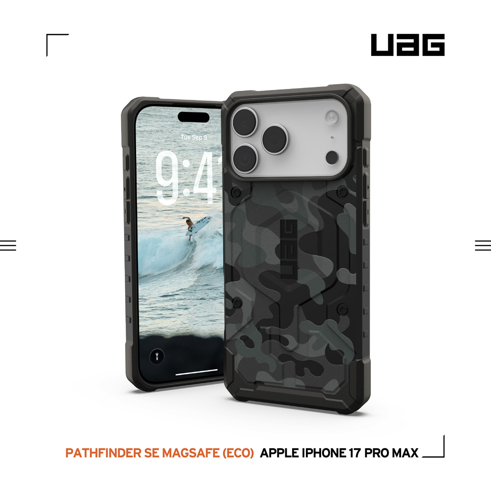 迷彩黑-UAG 磁吸經典款-iPhone 17 ProMax
