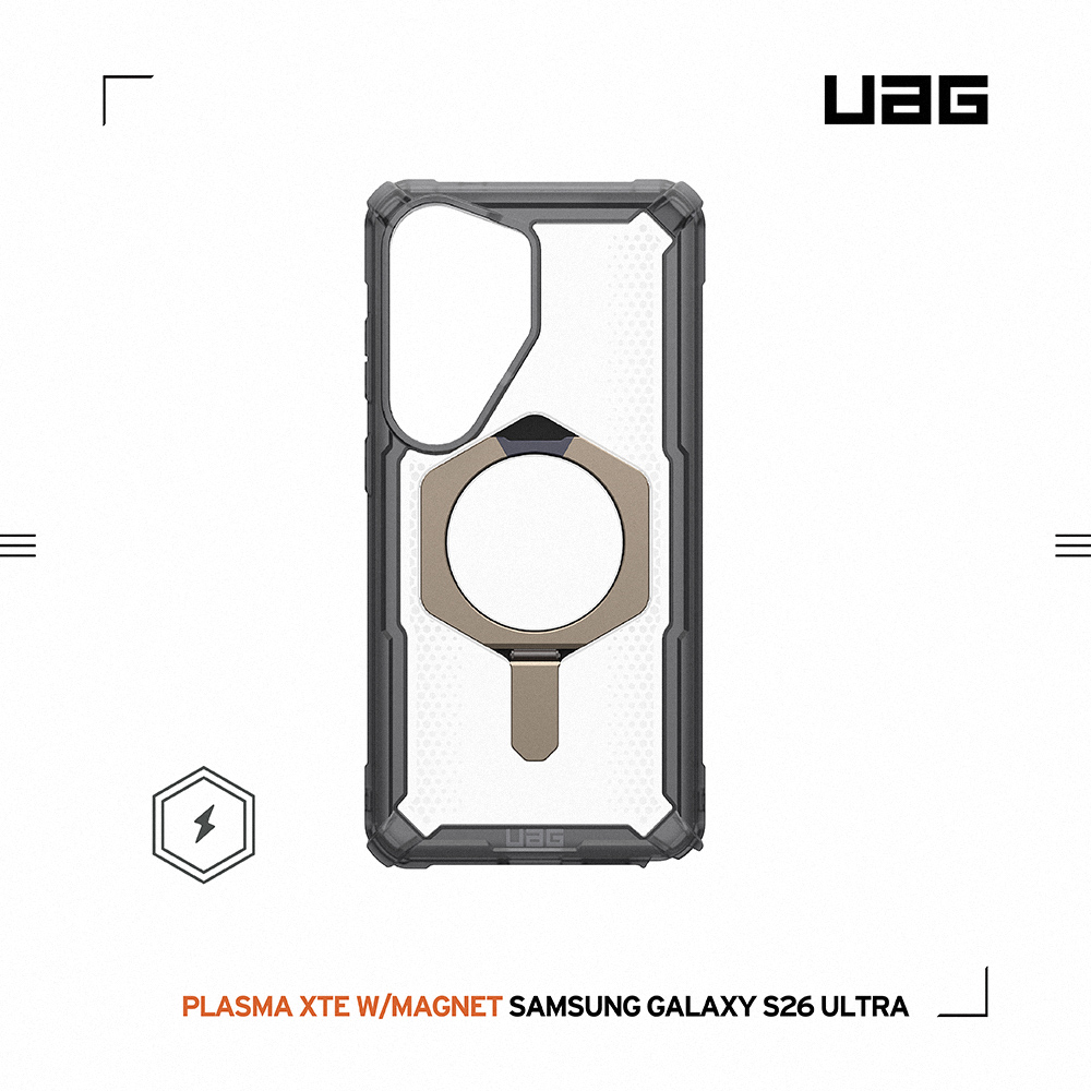 透灰(鈦灰圈)-UAG-磁吸耐衝擊支架經典保護殼-Sam S26Ultra