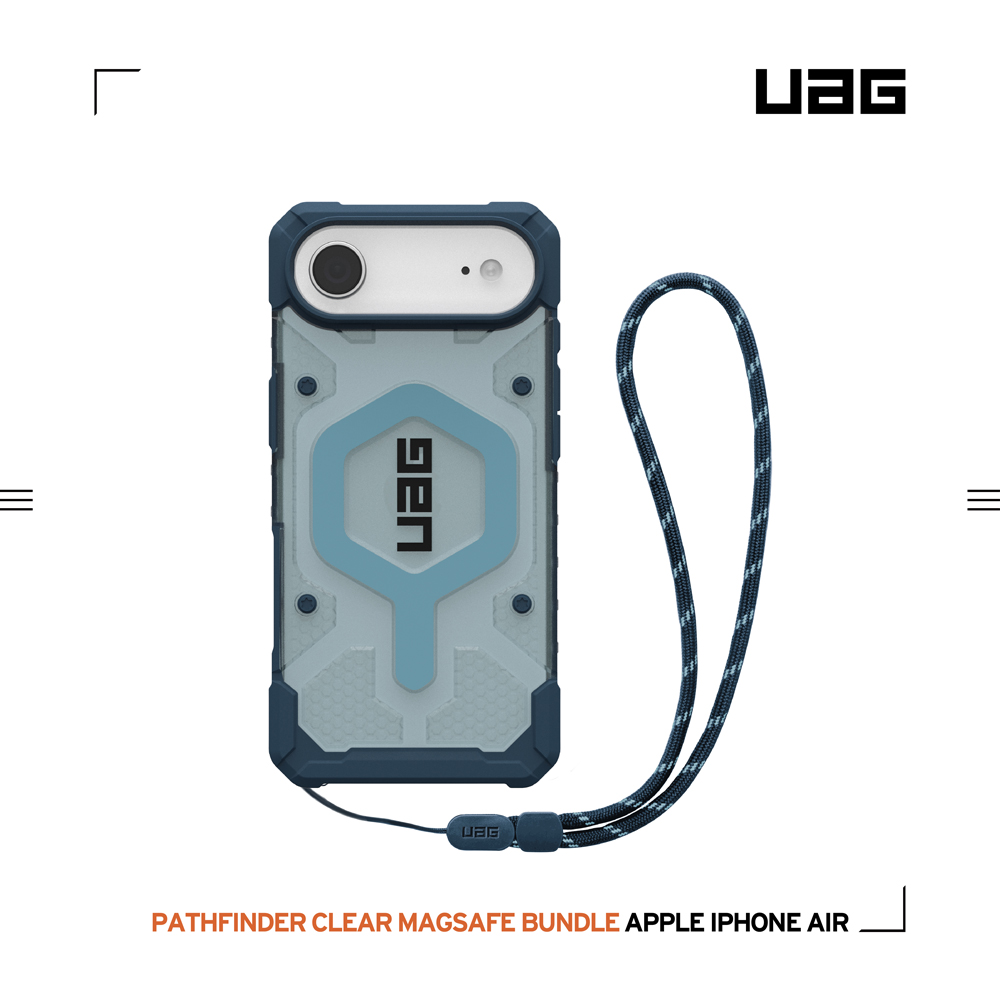 透明(藍圈)附手腕掛繩-UAG-磁吸經典保護殼-iPhone17Air