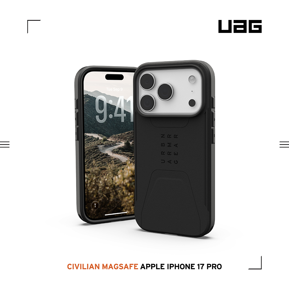 黑-UAG 磁吸簡約款-iPhone 17Pro