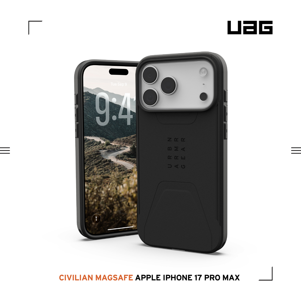 黑-UAG 磁吸簡約款-iPhone 17ProMax