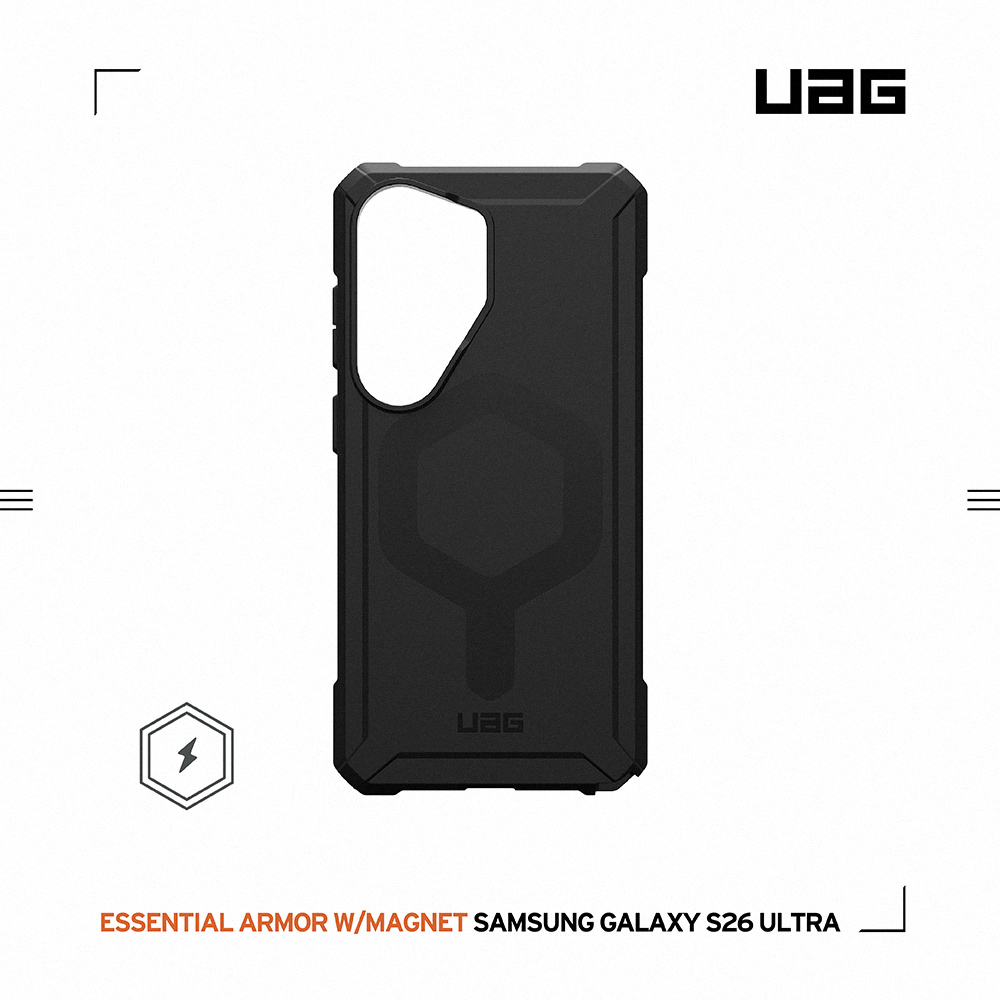 黑-UAG-磁吸耐衝擊輕量保護殼-Sam S26Ultra