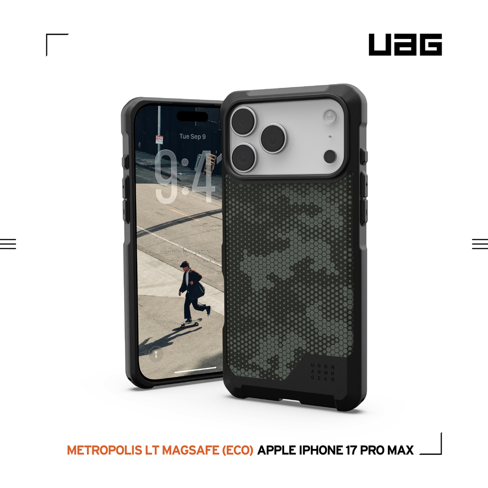 迷彩黑-UAG-磁吸都會保護殼-iPhone17ProMax