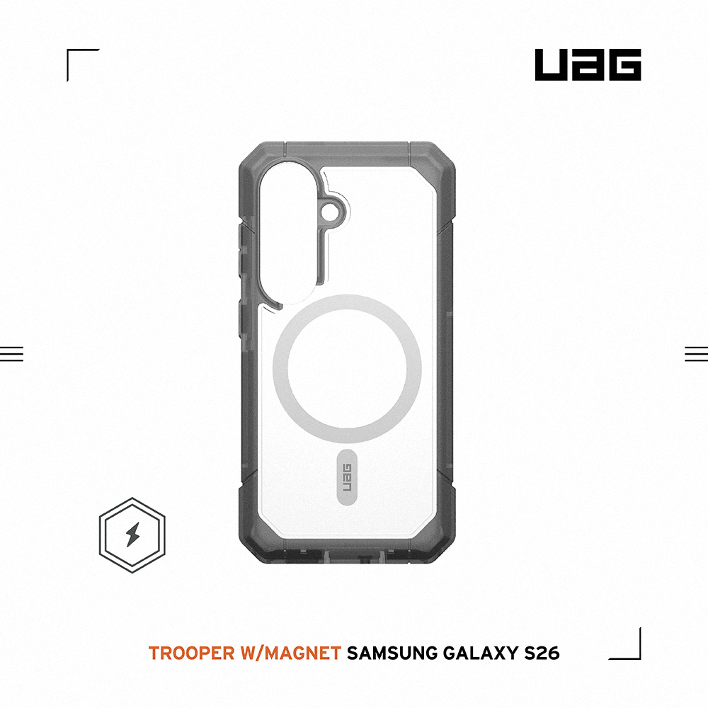 透明-UAG-磁吸耐衝擊雙件式保護殼-Sam S26